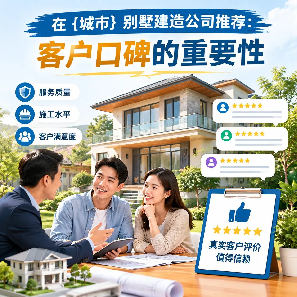 在 万山 别墅建造公司推荐：客户口碑的重要性