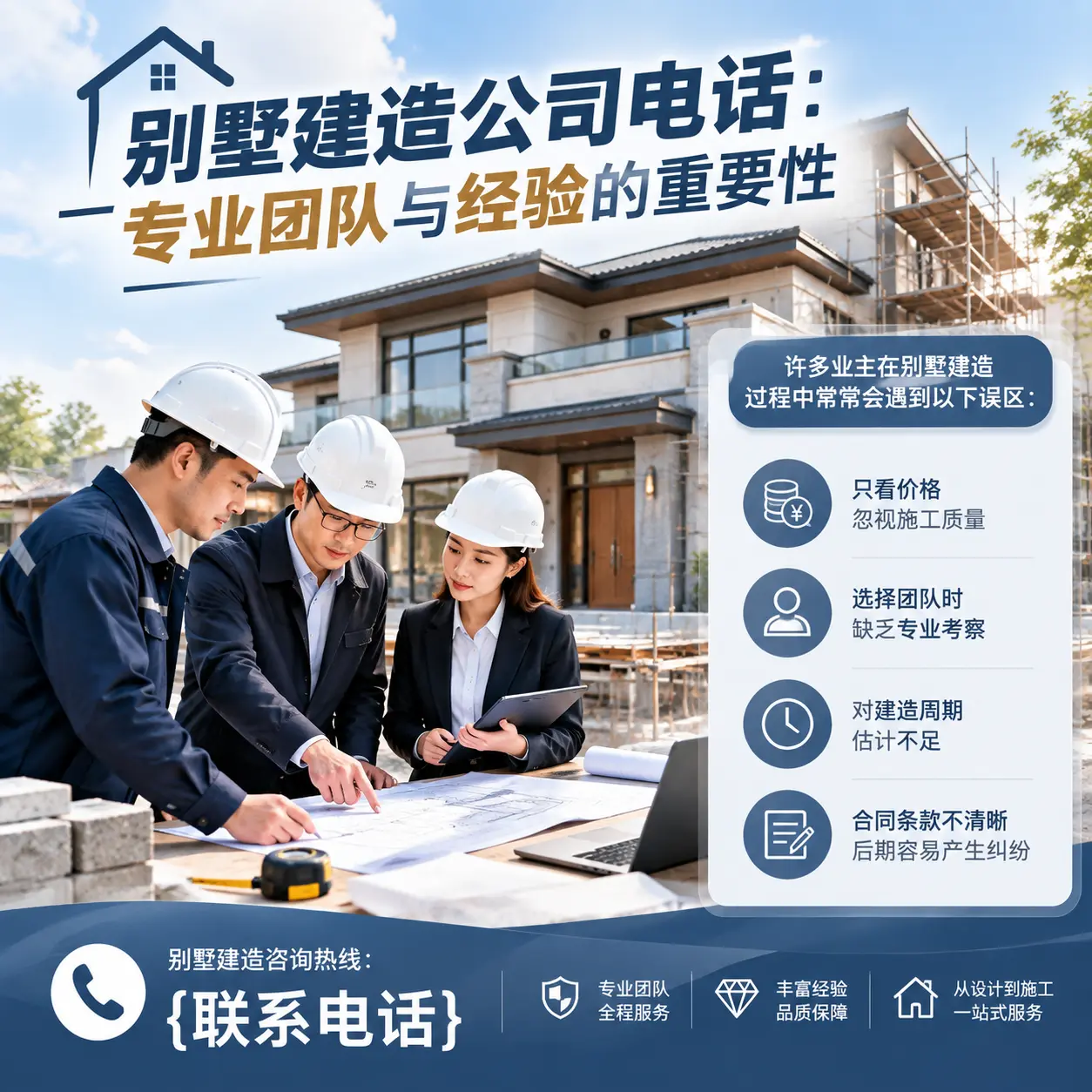 万山别墅建造公司电话:专业团队与经验的重要性